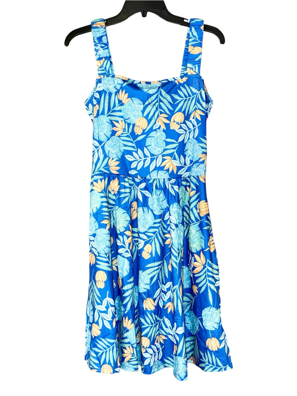 Huhot Blue Tropical Sundress Sz M - NWT
